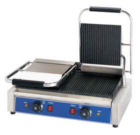 장비 두 배 접촉 석쇠 과자 굽는 번철 샌드위치 압박 석쇠를 요리하는 전기 대중음식점