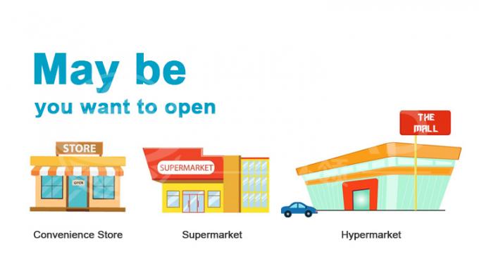 산업 냉장장고 장비와 함께 슈퍼마켓 운영을 효율화 할 수 있습니다 1