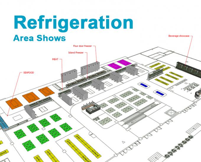 산업 냉장장고 장비와 함께 슈퍼마켓 운영을 효율화 할 수 있습니다 3