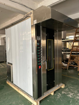16 트레이 가스 상업 베이커리 오븐 회전 오븐 380V/50Hz 전압으로 간편하게 작동