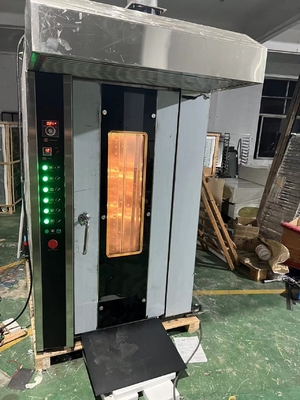 16 트레이 가스 상업 베이커리 오븐 회전 오븐 380V/50Hz 전압으로 간편하게 작동