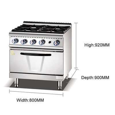 가스 레스토랑 오븐 코커 GL-RS-4H 내부 차원 568x590x270 4.15/5.85Kg/h 소비
