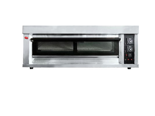 1층 2 트레이 스테인리스 스틸 베이커리 오븐 전기 0.1kw 220V 상업용 베이킹 장비 생산성