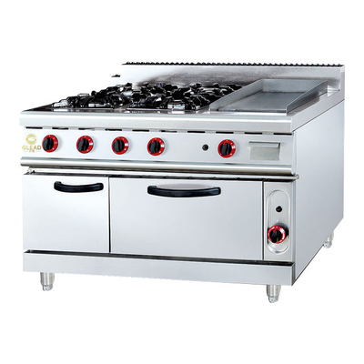 스테인레스 스틸 가스 레스토랑 요리 장비 GL-RS-4G NG/LPG 3.95/5.66Kg/h