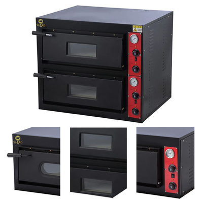 스테인레스 스틸 전기 피자 빵 구리 오븐 PZ-02 상업용 장비 220-240V/50Hz-60Hz 8.4kw 전력