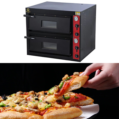스테인레스 스틸 전기 피자 빵 구리 오븐 PZ-02 상업용 장비 220-240V/50Hz-60Hz 8.4kw 전력