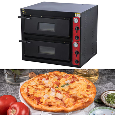스테인레스 스틸 전기 피자 빵 구리 오븐 PZ-02 상업용 장비 220-240V/50Hz-60Hz 8.4kw 전력