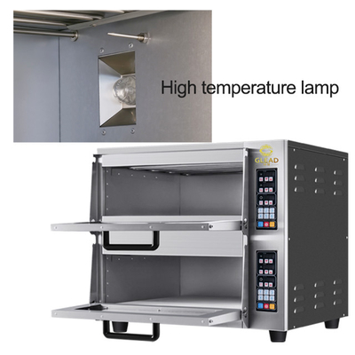 전기 피자 / 빵 베이킹 기계 생산성 5kw 상업 오븐 ~ 220-240V 50HZ