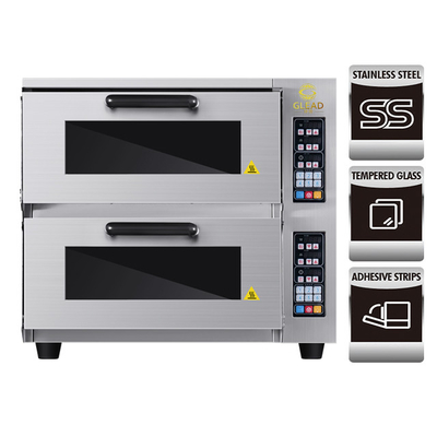 전기 피자 / 빵 베이킹 기계 생산성 5kw 상업 오븐 ~ 220-240V 50HZ