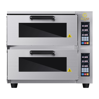 전기 2층 피자/빵 베이킹 기계 생산성 상업 오븐 220-240V 50HZ