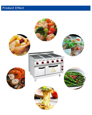 전기 요리 장비 / 패스트 푸드 주방 장비 GL-TT-6 29KW 전력 176kg 무게