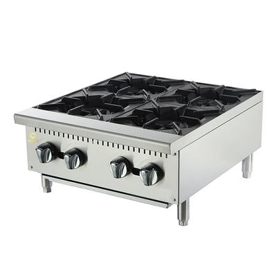 스테인레스 스틸 가스 레스토랑 요리 장비 1.29/1.92Kg/h LPG/NG 소비 18 전력