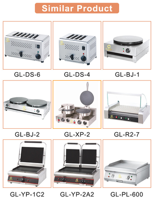 스테인레스 스틸 가스 레스토랑 요리 장비 1.29/1.92Kg/h LPG/NG 소비 18 전력