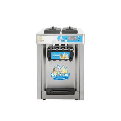효율성 전기 상업용 아이스크림 기계 16-18L/H 냉장물 1.5KW 전력