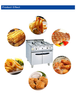 174kg 레스토랑 요리 장비 800×900×850 70 R13/4 가스 연결