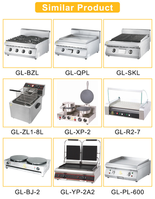 GL-RM-6 LPG/NG 전원 공급과 340x550x270/30x2L 탱크 크기와 레스토랑 요리 장비