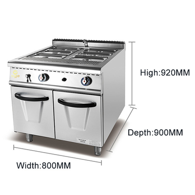 전원 공급 LPG/NG 22 100kg 용량의 상업용 주방 요리 장비