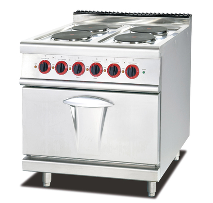 스테인레스 스틸 가스 요리장치 주방 장비 10kw 220V 4 번너 100-400°F