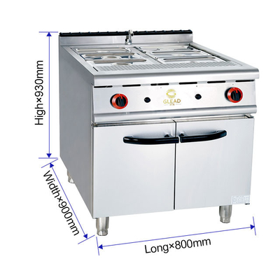 전원 공급 LPG/NG 22 100kg 용량의 상업용 주방 요리 장비