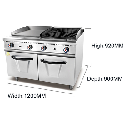 가스 소비 LPG/NG 180Kg 레스토랑 요리 장비에 1.29/1.92Kg/h