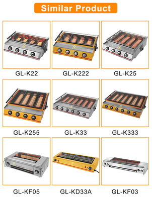 가스 그릴 캐비닛이 있는 스테인리스 스틸 GL RH 1.2Kg/h LPG/NG 레스토랑 요리 장비