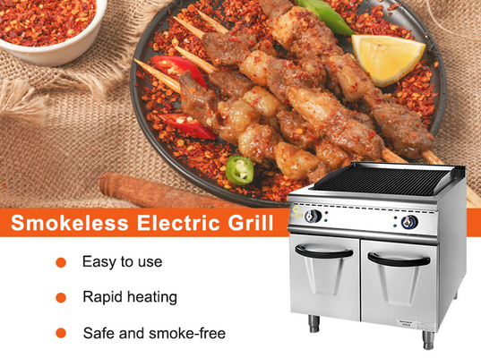 가스 그릴 캐비닛이 있는 스테인리스 스틸 GL RH 1.2Kg/h LPG/NG 레스토랑 요리 장비