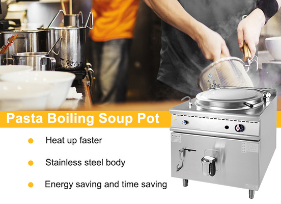 800×900×850 70 LPG/NG 전원 공급과 R13/4 가스 연결 가스 간접 재킷 끓는 레스토랑 요리 장비