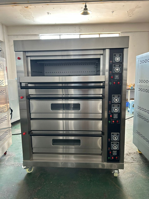 6 트레이 LPG 가스 데크 오븐 220V 50HZ 3 데크 모델 상업 레스토랑 요리