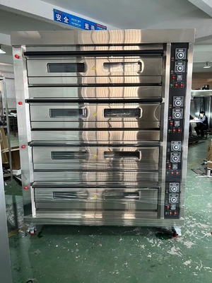 가스 데크 오븐 16 대 용량 베이커리 요리 485g 순량 무게 220V 전원