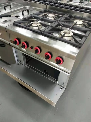 GH-987A 가스 라인업 4번 타기와 가스 오븐 20.8Kw 강력한 요리 장비