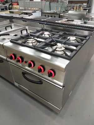 GH-987A 가스 라인업 4번 타기와 가스 오븐 20.8Kw 강력한 요리 장비