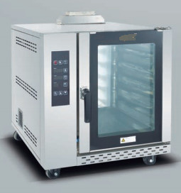 220V/3N~380V 12KW 컴퓨터 전기 열기 공중 연회 오븐 5~300C에서 각 데크에 10 트레이와 함께