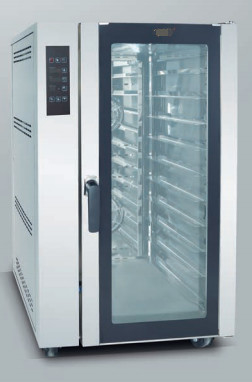 컴퓨터 전기 핫 에어 컨브 엑션 오븐 덱당 10p 트레이 12KW 전력