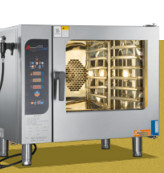 32.8KW 전기 20x1/1GN 콤비 오븐 400-600 식사 용량 상업용 베이킹 장비