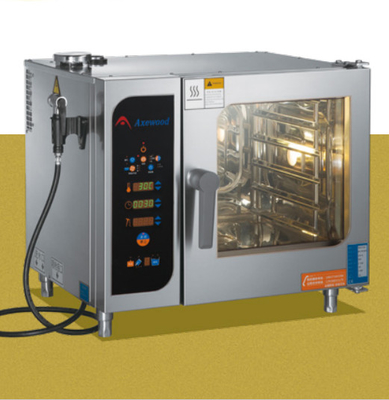 스테인레스 스틸 콤비 증기 오븐 은 220V-240V 25-250°C 우수한 로스팅 및 증기