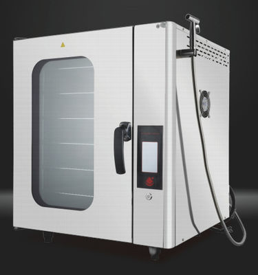 스테인리스 스틸 콤비 증기 오븐 220V-240V 전압 온도 범위 25-250.C 67mm 층 높이