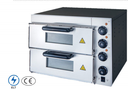 220V-240V 피자 오븐 스테인리스 스틸 은 기계 제어 패널