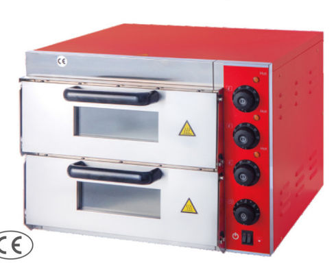 220V-240V 피자 오븐 스테인리스 스틸 은 기계 제어 패널