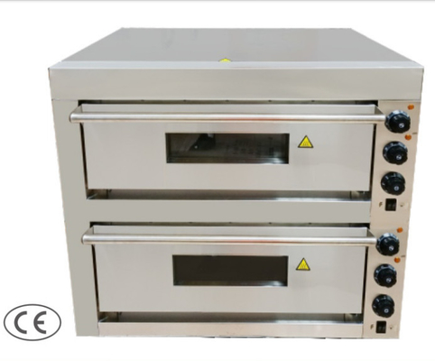 실버 스테인리스 스틸 220V-240V 주방 피자 오븐 50-300°C 온도 조절