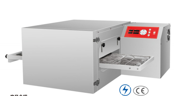 컨베이어 피자 오븐 스테인리스 스틸 레스토랑 요리 장비 220-240v Siver 색상