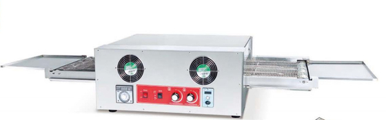 220-240V 은 스테인리스 스틸 피자 오븐 50-400 °C 온도 컨베이어 피자 오븐