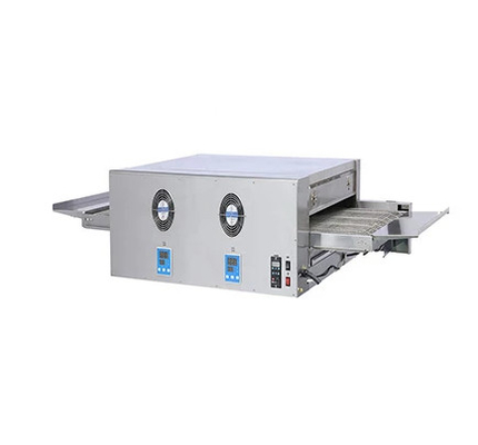 220-240V 스테인리스 스틸 컨베이어 피자 오븐 기계 제어 패널 50-400 °C 템프 은 마무리