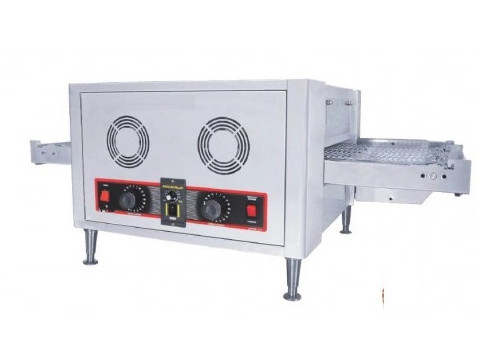 220-240V 스테인리스 스틸 컨베이어 피자 오븐 기계 제어 패널 50-400 °C 템프 은 마무리