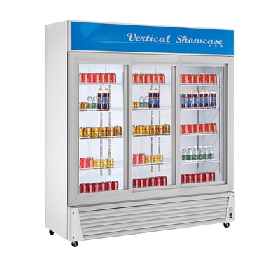 상업용 스테인레스 스틸 음료 디스플레이 냉각기 1300L 부피 220-240v 전압 0~10 온도