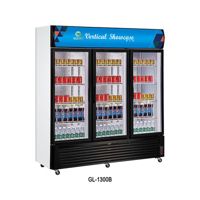 상업용 스테인레스 스틸 음료 디스플레이 냉각기 1300L 부피 220-240v 전압 0~10 온도