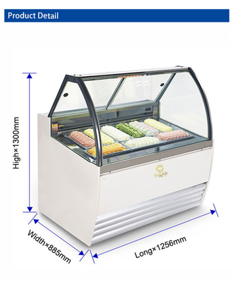 토마스 젤라토 아이스크림 쇼케이프 역주기 해빙 냉장 장비 220-240V/1PH/50HZ