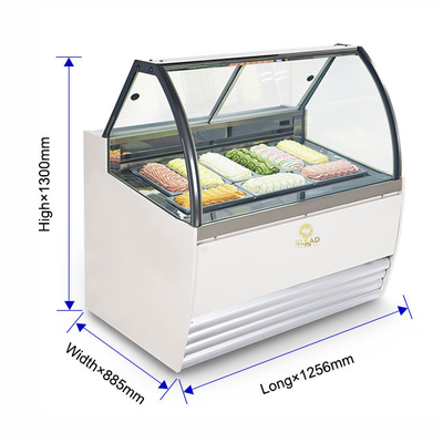 토마스 젤라토 아이스크림 쇼케이프 역주기 해빙 냉장 장비 220-240V/1PH/50HZ