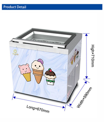 스마트 젤라토 아이스크림 쇼케이스를 갖춘 환기 산업 냉장고 / 산업 냉장고