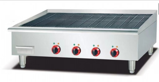 220V-240V 철 라바 바위 그릴 은과 흰색 디지털 제어판