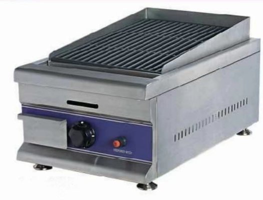 220V-240V 철 라바 바위 그릴 은과 흰색 디지털 제어판